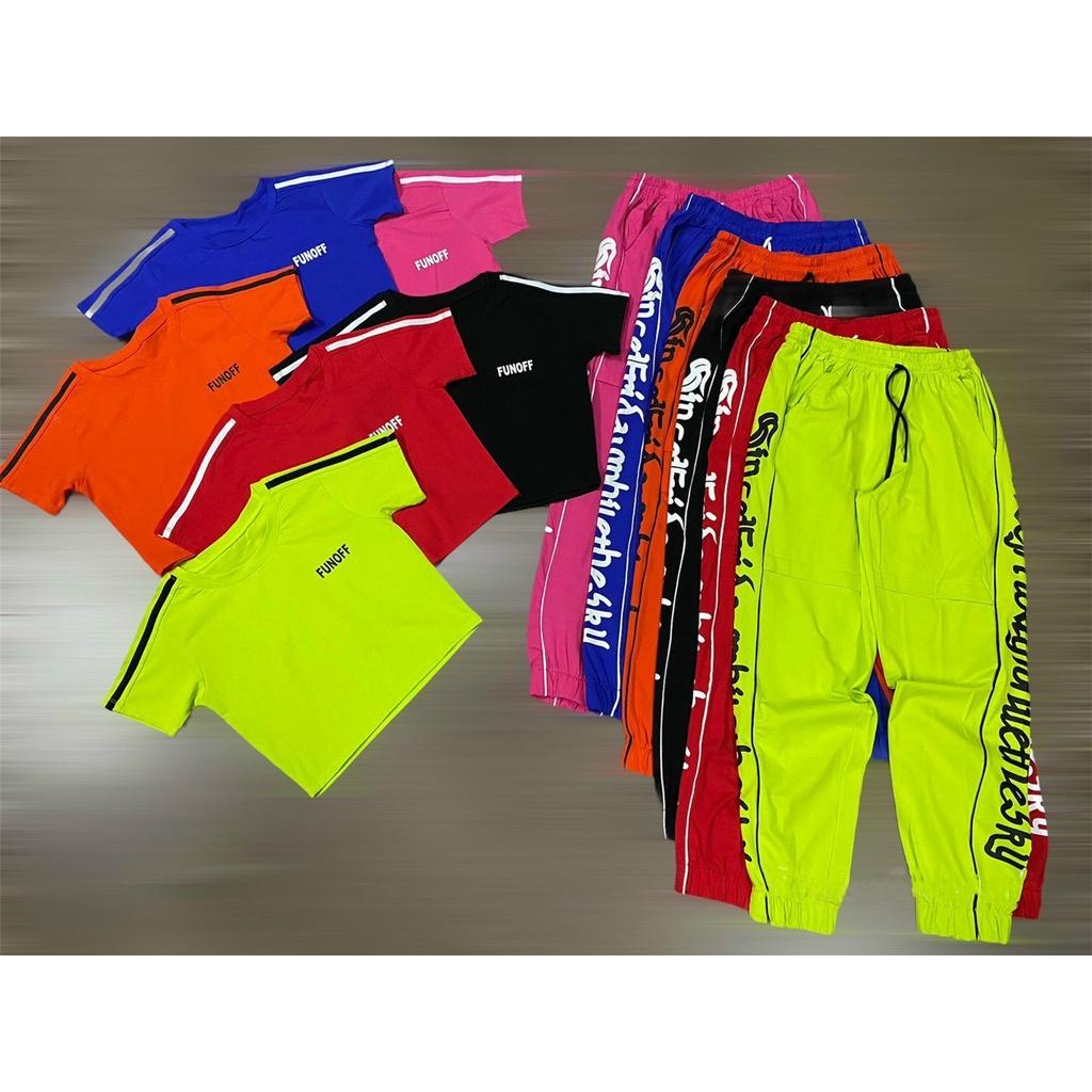 Bộ tập Yoga Gym Aerobic Zumba quần jogger áo croptop chất cotton siêu mềm mịn đẹp