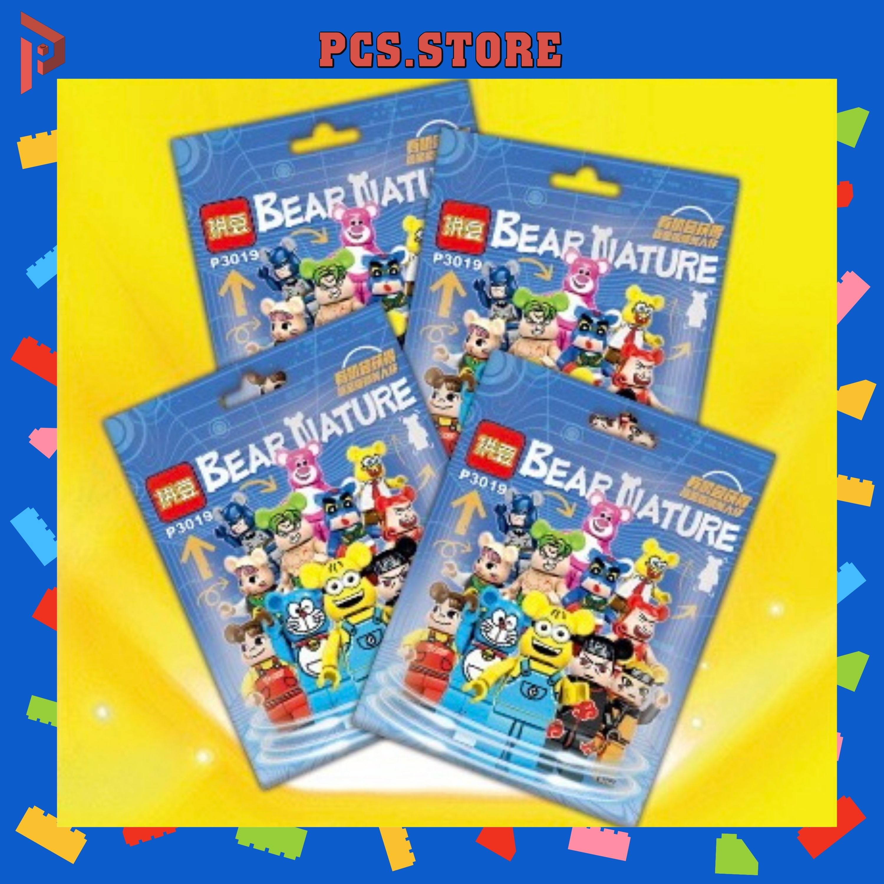 Đồ Chơi Lắp Ráp Minifigures Nhân Vật Bí Ẩn Bearbrick Bear Nature - PCS STORE