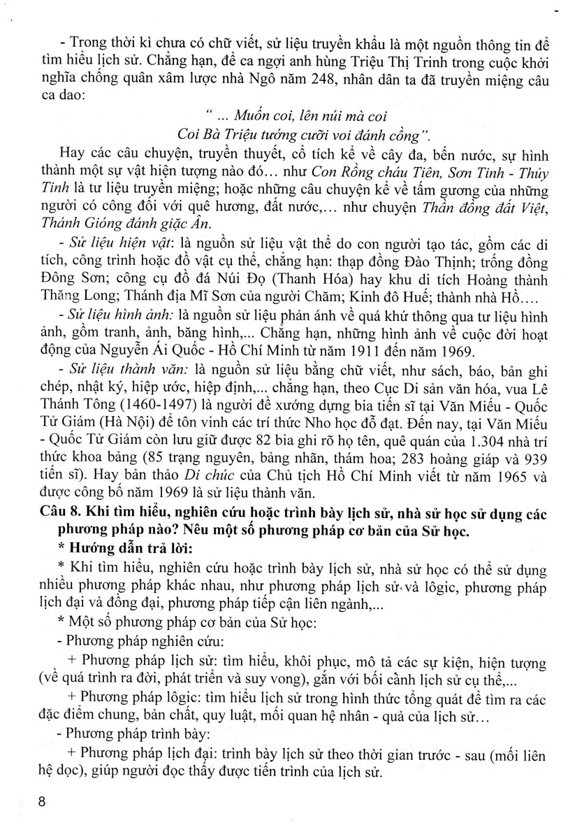 Sách tham khảo- Hướng Dẫn Trả Lời Câu Hỏi Tự Luận Và Trắc Nghiệm Lịch Sử 10 (Biên Soạn Theo Chương Trình GDPT Mới)_HA