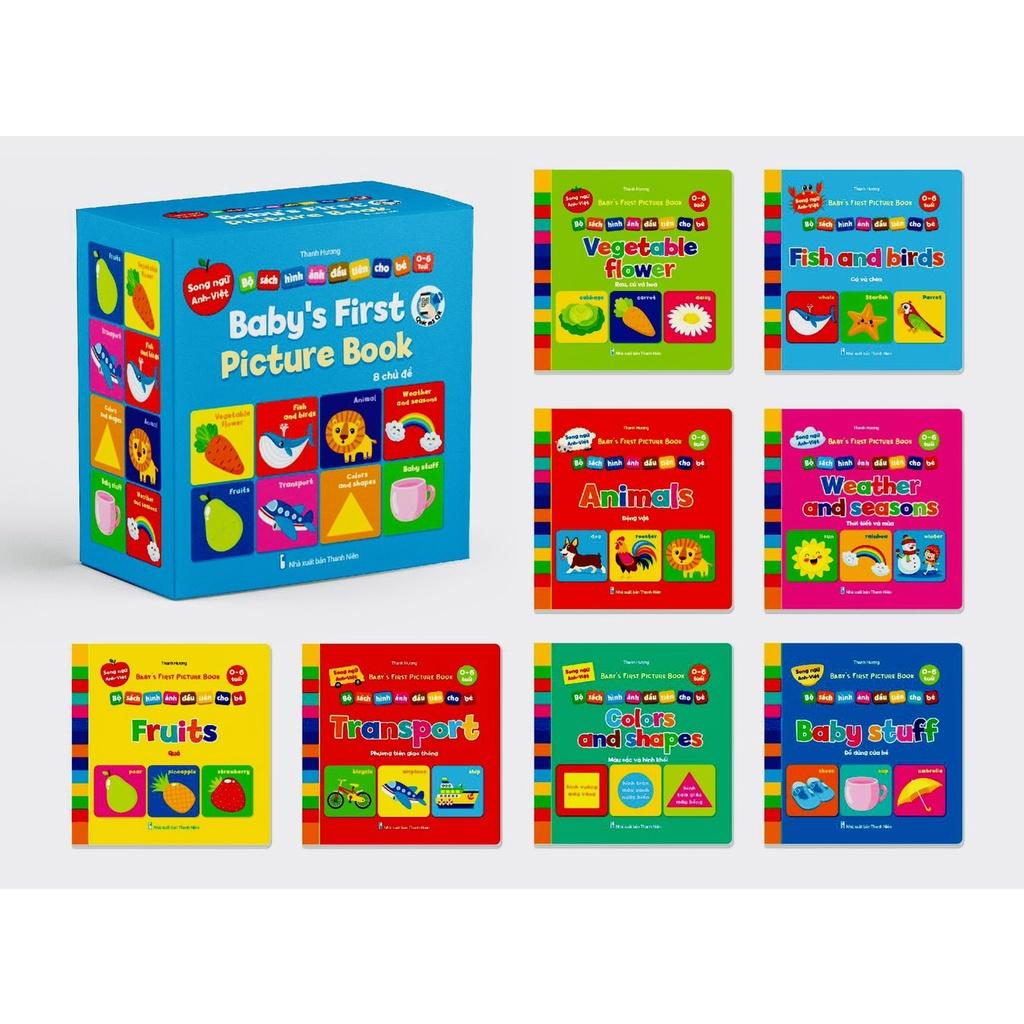Bộ Sách Bìa Cứng Từ Điển Thư Viện Hình Ảnh Đầu Tiên Cho Bé My First Picture Books - Song Ngữ
