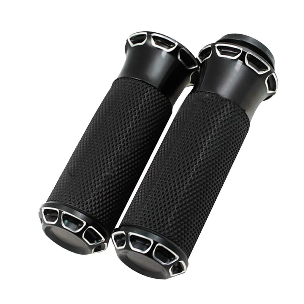 25mm CNC  Handlebar Hand Grip For    Black