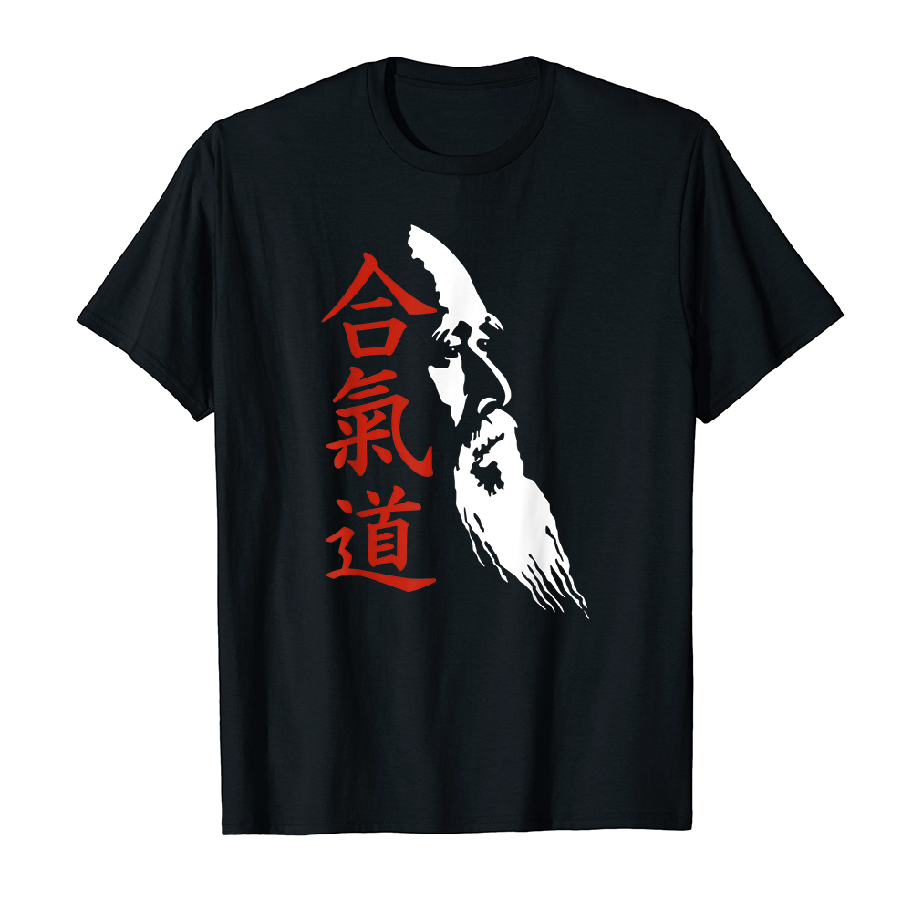 Áo thun cotton unisex HTFashion in hình Aikido Martial Arts Japan Kanji Aikidoka Martial Arts - MS 13629