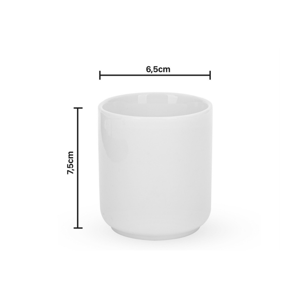 Cốc nước sứ trắng trơn 330ml - Ly sứ Bát Tràng có tay cầm cách nhiệt nhiều mẫu