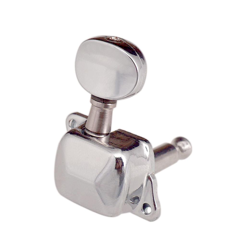 Sunnimix Bạc 3L3R Semiclosed Đàn Guitar Chỉnh Chốt Chỉnh Âm Cho Đàn Acoustic Guitar Điện Phần