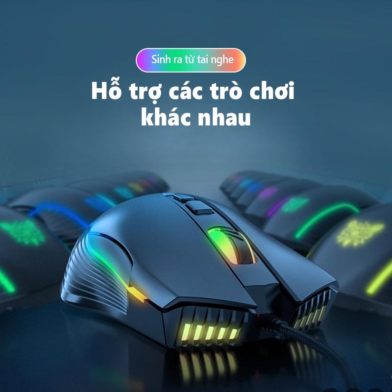ONIKUMA CW905 Chuột Chơi Game Có Dây Đèn Led RGB Cho Máy Tính Xách Tay, Máy Tính Để Bàn, PC - Bảo Hành 24 Tháng