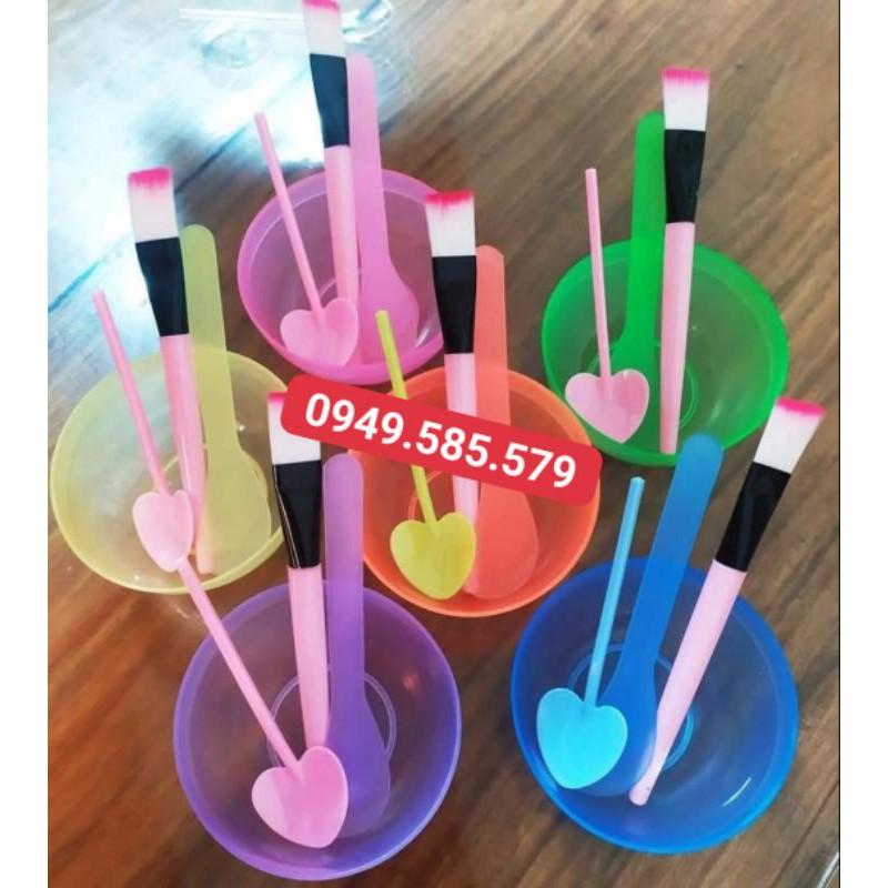 Combo 100 bộ bát trộn mặt nạ y hình