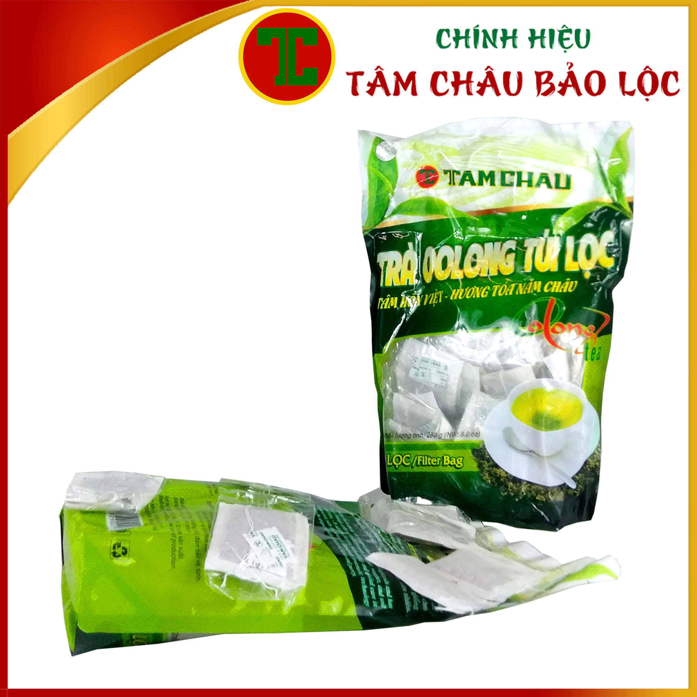 [TÂM CHÂU] Trà Oolong Túi Lọc Cao Cấp 250Gr