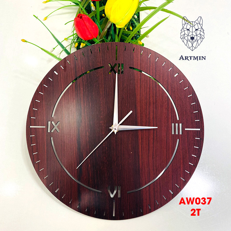AW037 - Đồng Hồ Gỗ Decor Cổ Điển – Đồng Hồ Treo Tường Trang Trí Nhà Xinh