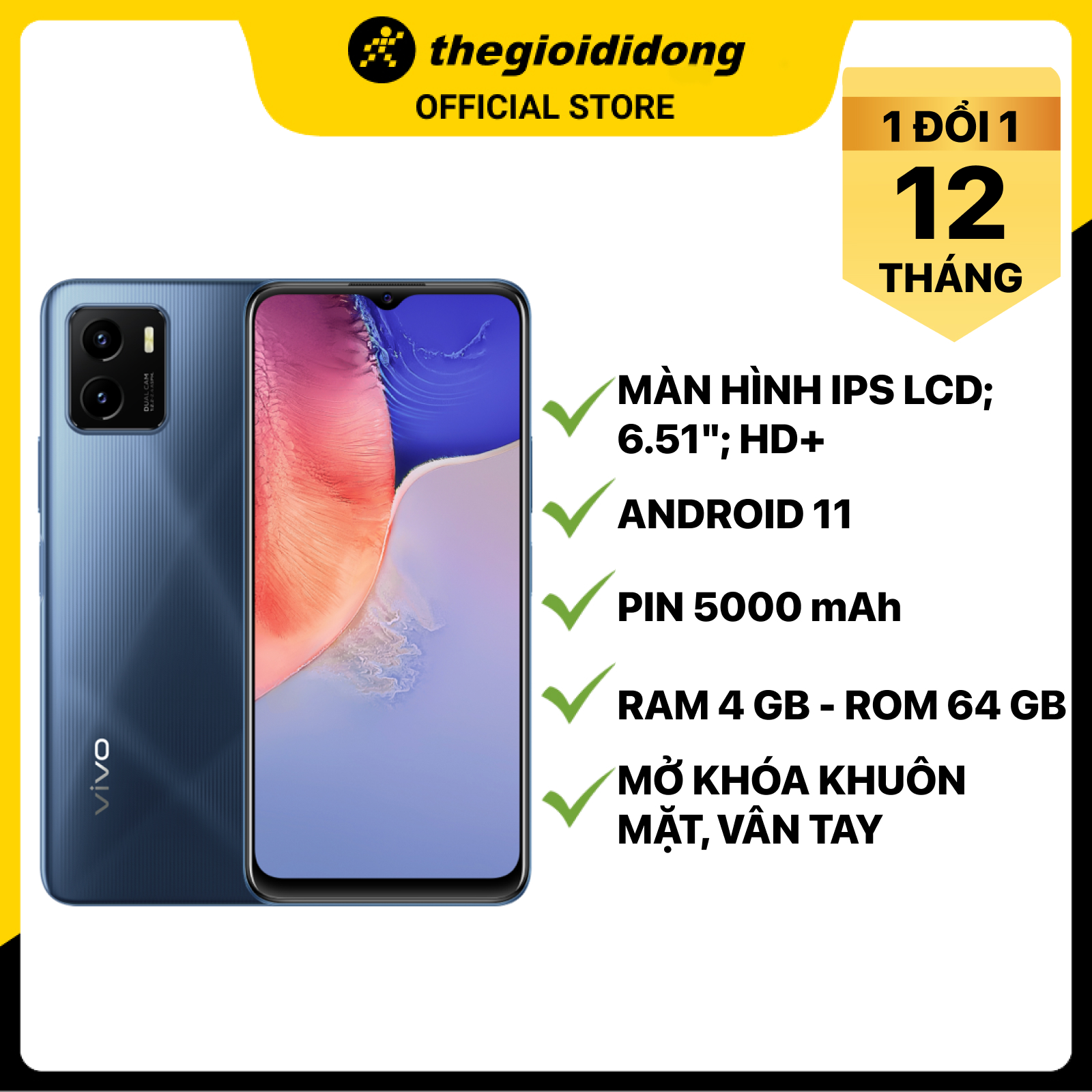 Điện thoại Vivo Y15a (4GB/64GB) - Hàng chính hãng