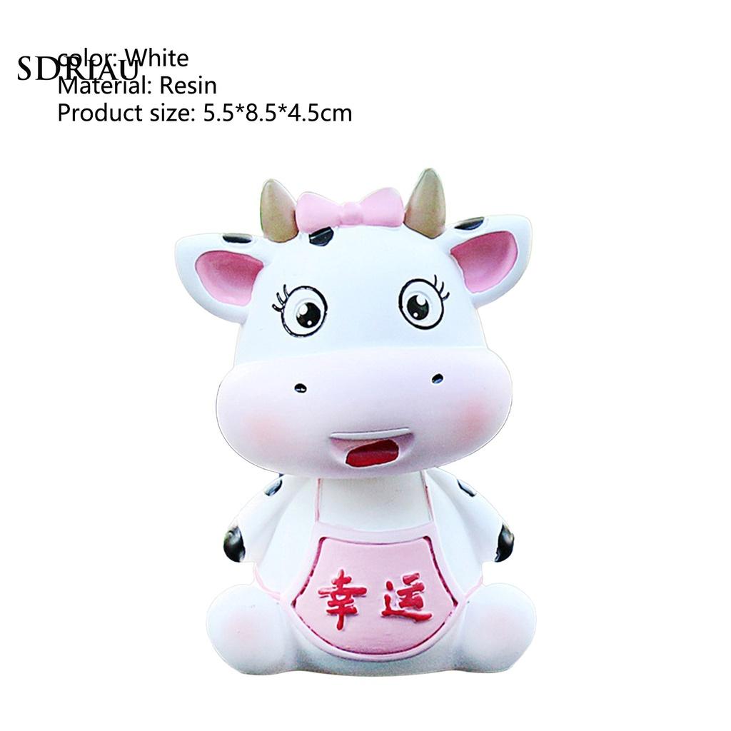 Mô Hình Bò Sữa Lắc Đầu Trang Trí Xe Hơi