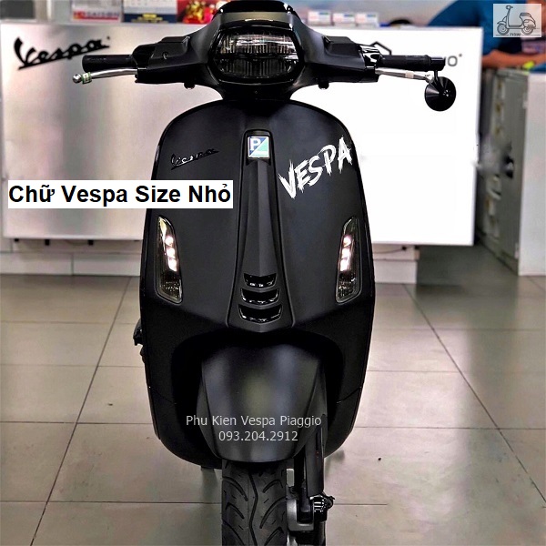 Tem Vespa Dán Xe Máy Vespa Cao Cấp Chống Nước Không Phai Màu