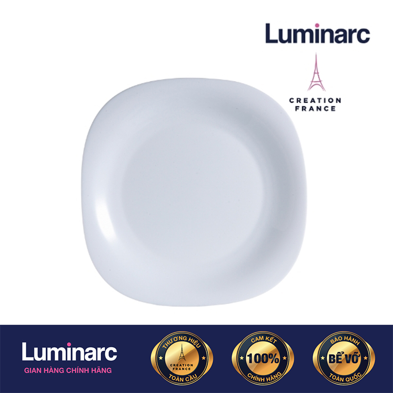 Bộ 6 Đĩa Thuỷ Tinh Luminarc Carine Trắng 26cm - LUCAH5922