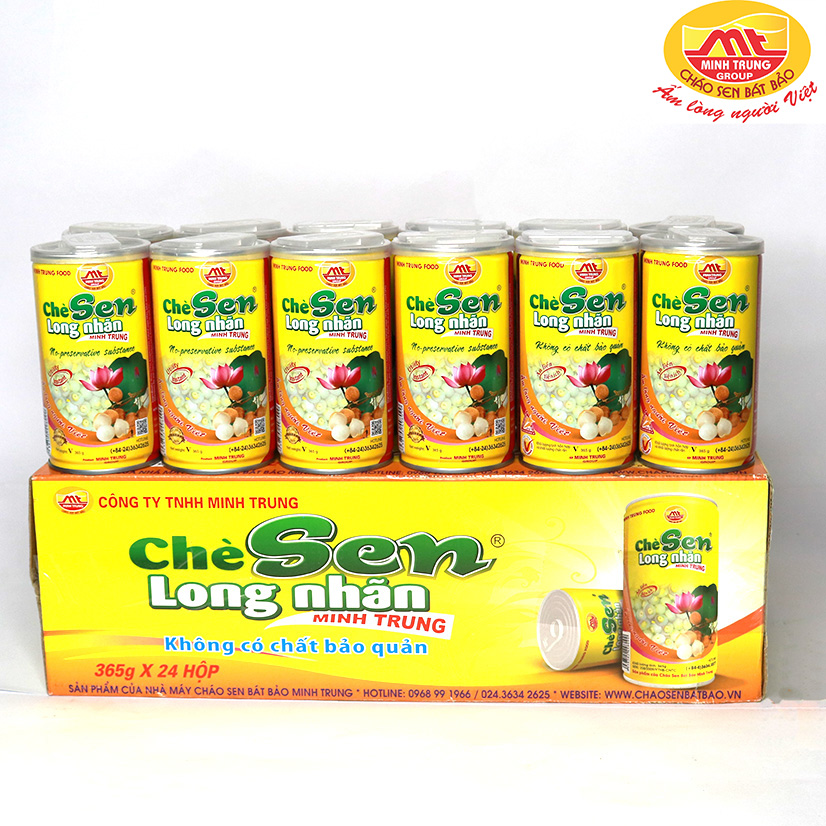 Chè Sen Long Nhãn thùng 24 lon