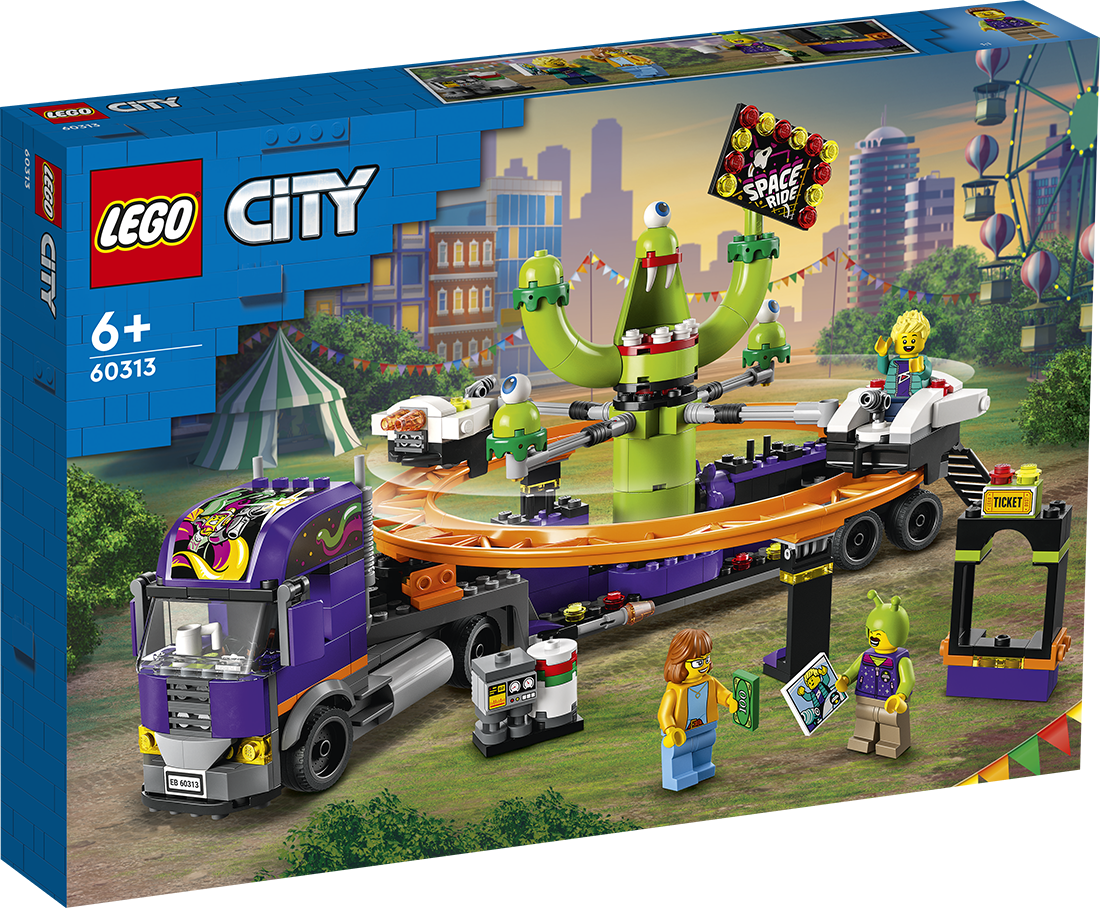 LEGO City 60313 Xe Tải Giải Trí Du Hành Không Gian (432 chi tiết)