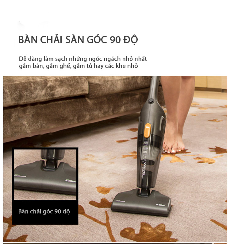 Máy Hút Bụi Cầm Tay DX115C Màu Đen Tiện Lợi - Hàng Chính Hãng