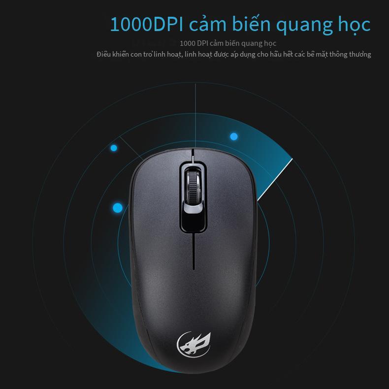 Vận Chuyển Nhanh Hàng Mới Về Beacon Wolf 2.4GHz Không Dây Văn Phòng Kinh Doanh Chuột Laptop Không Giới Hạn Chuột