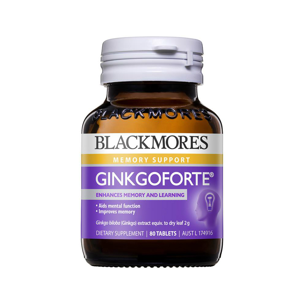 Viên Uống Hoạt Huyết Bổ Não Blackmores Ginkgo Forte Hộp 40 viên