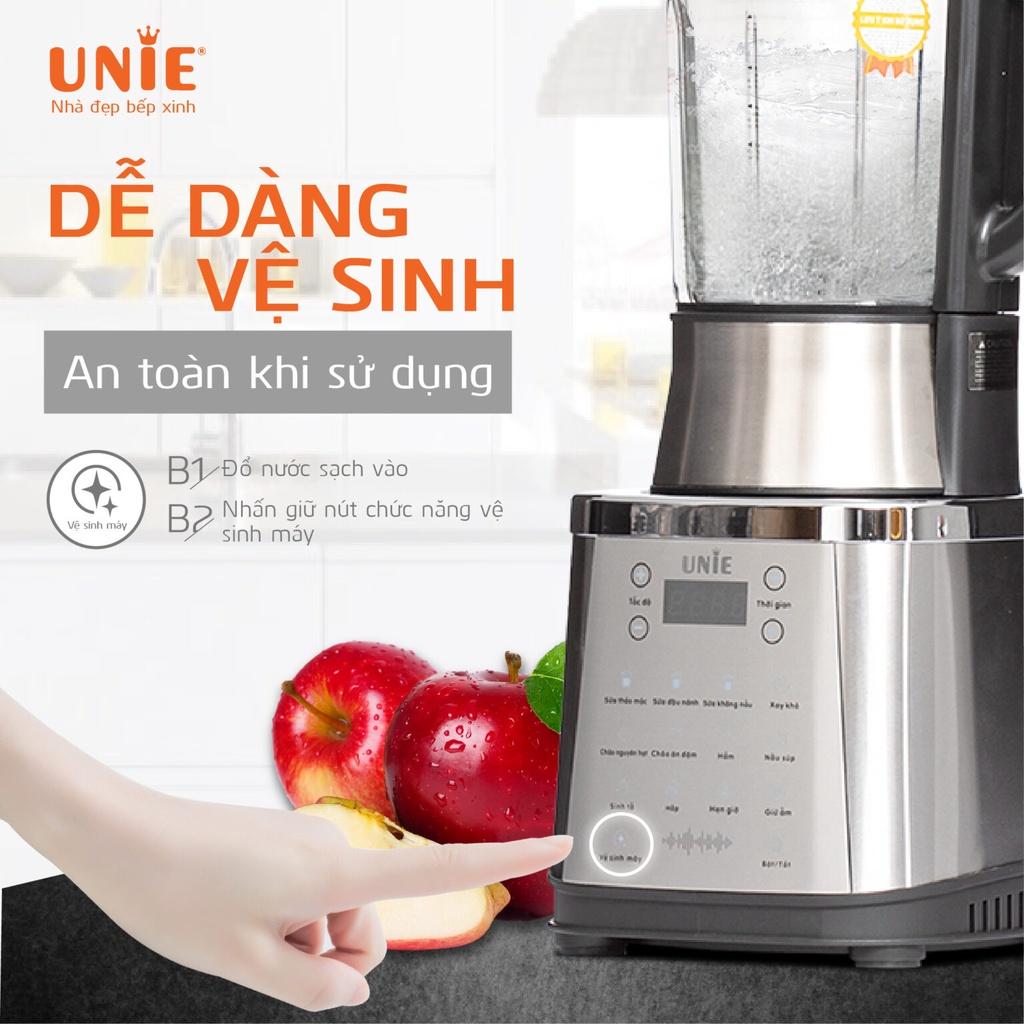 Máy Làm Sữa Hạt Unie V8S, 1.75Lit-1800W, 12 Chức Năng Xay Nấu Đa Năng, Hàng Chính Hãng