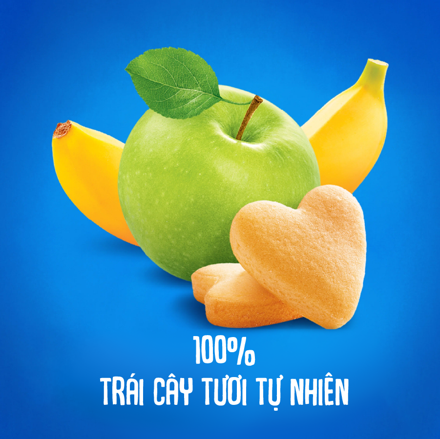 Trái cây nghiền vị táo, chuối và bánh quy Agusha 90g dành cho bé từ 6 tháng trở lên