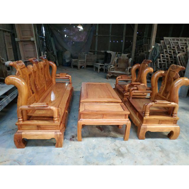 Bộ bàn ghế phòng khách mẫu tần thủy hoàng gỗ gõ đỏ