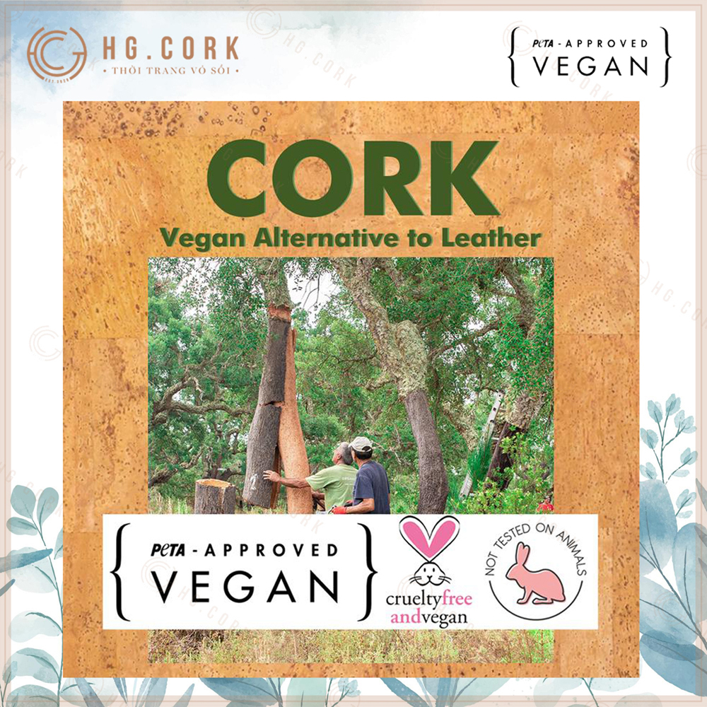 Đồng Hồ Nữ Thời Trang Bồ Đào Nha - HGcork DH11 Dây Đeo Bằng Da Thực Vật (Cork/Lie) Dạng Vòng Tay Kèm Hạt Màu