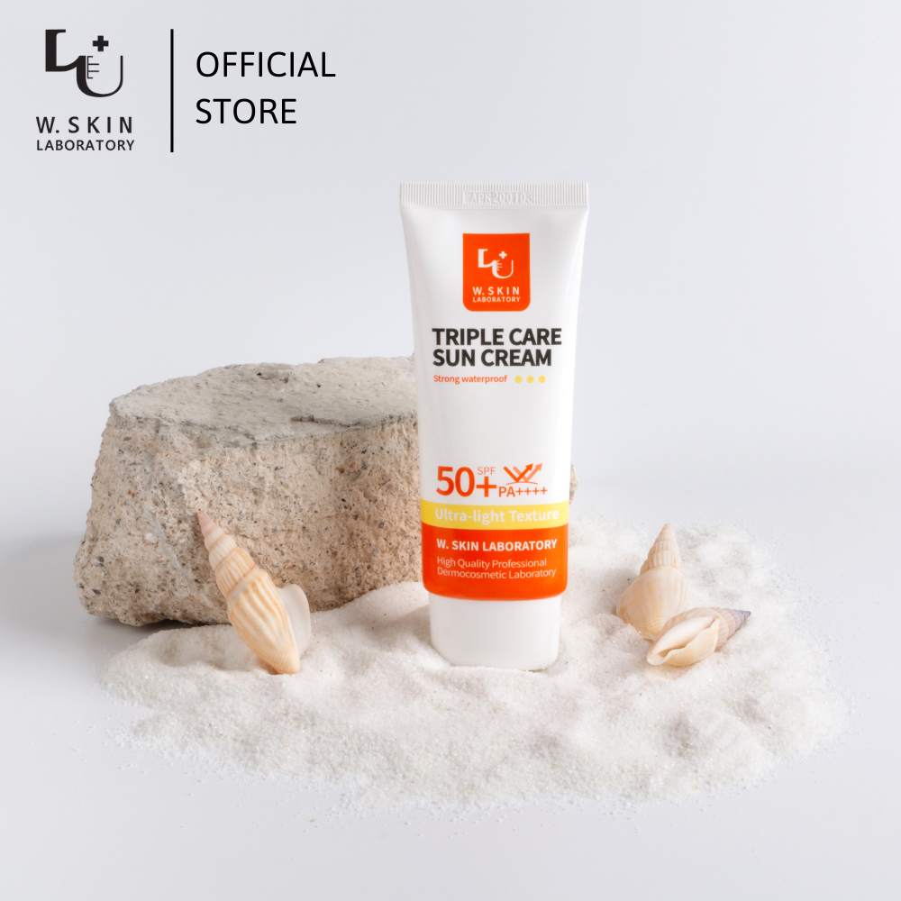 Kem chống nắng 3 tác động TRIPLE CARE SUN CREAM SPF50+/ PA++++ mỏng nhẹ, không gây bết dính, không để lại vệt trắng