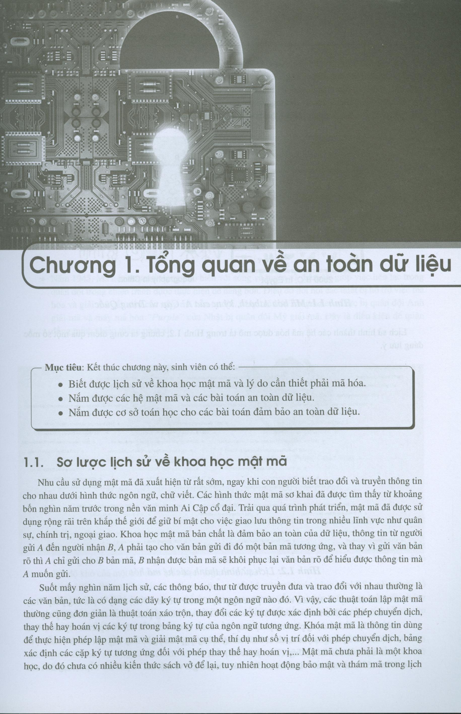 An Toàn Dữ Liệu - Mã Hóa Bảo Mật Thông Tin, An Ninh Cơ Sở Dữ Liệu Và An Ninh Mạng