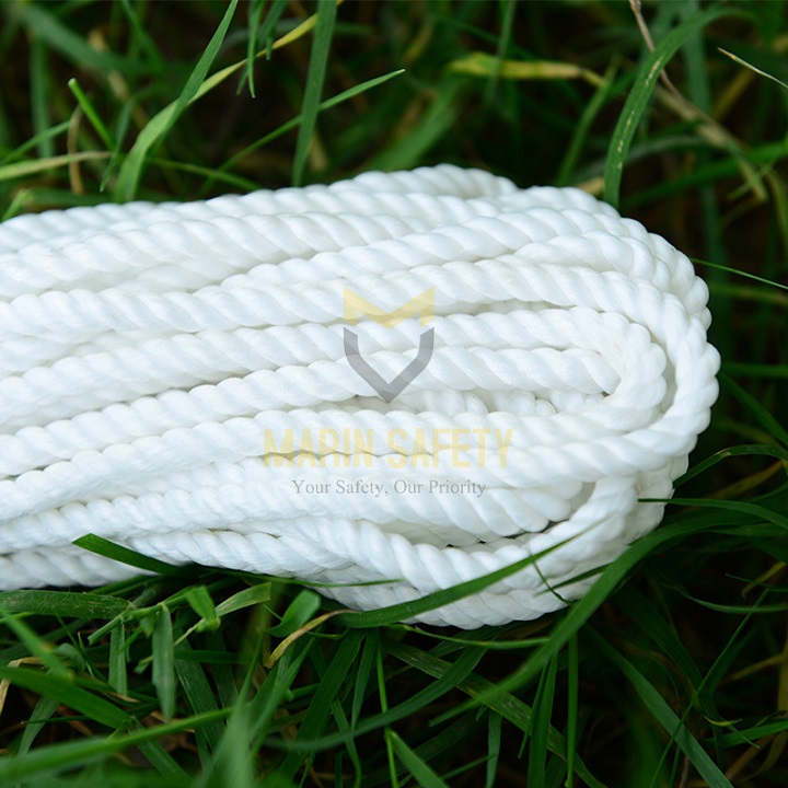 Cuận Dây thừng ,dây chạc dài 10 M nylon 6 li , 8 li bền dai dùng buộc tàu, công trường, nông nghiệp...