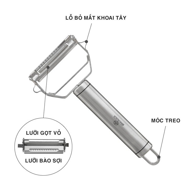 Bộ Dụng Cụ Bào Rau Củ Và Nạo Rau Củ Đa Năng