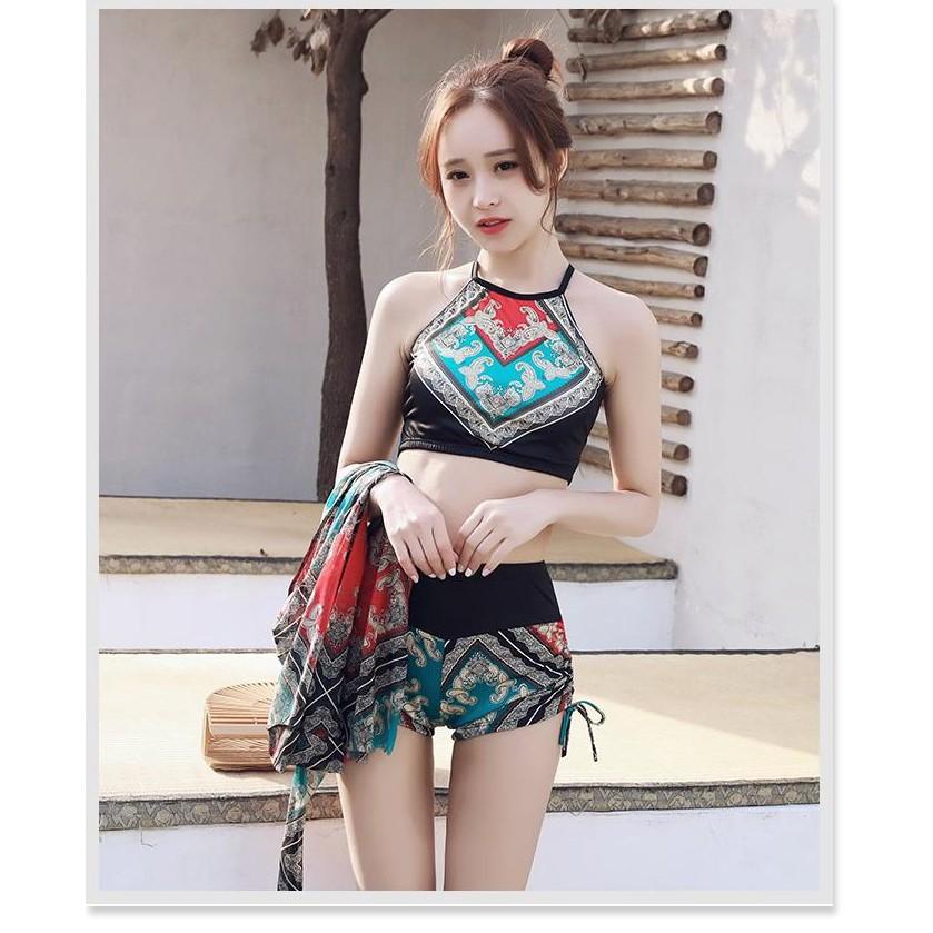 Bộ bikini nữ - Bộ đồ đi biển - Bộ đồ bơi nữ 3 chi tiết cực kì sang chảnh