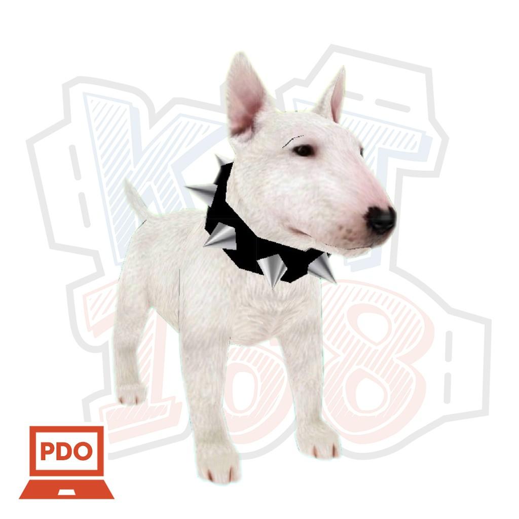 Mô hình giấy động vật Chó Bull Terrier