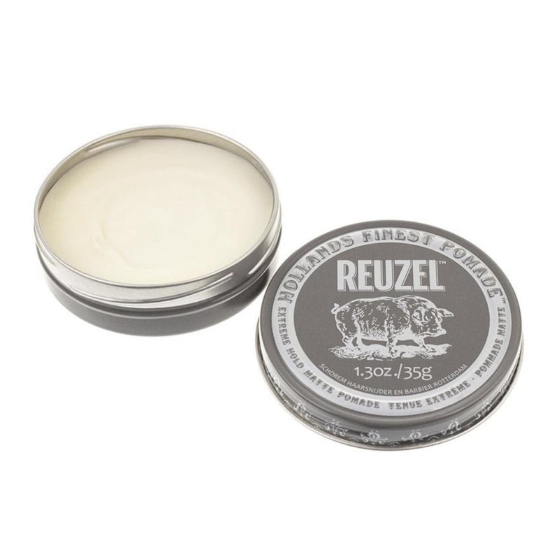 Sáp Vuốt Tóc Reuzel Extreme Hold Pomade Travel Size 35g - Hàng chính hãng