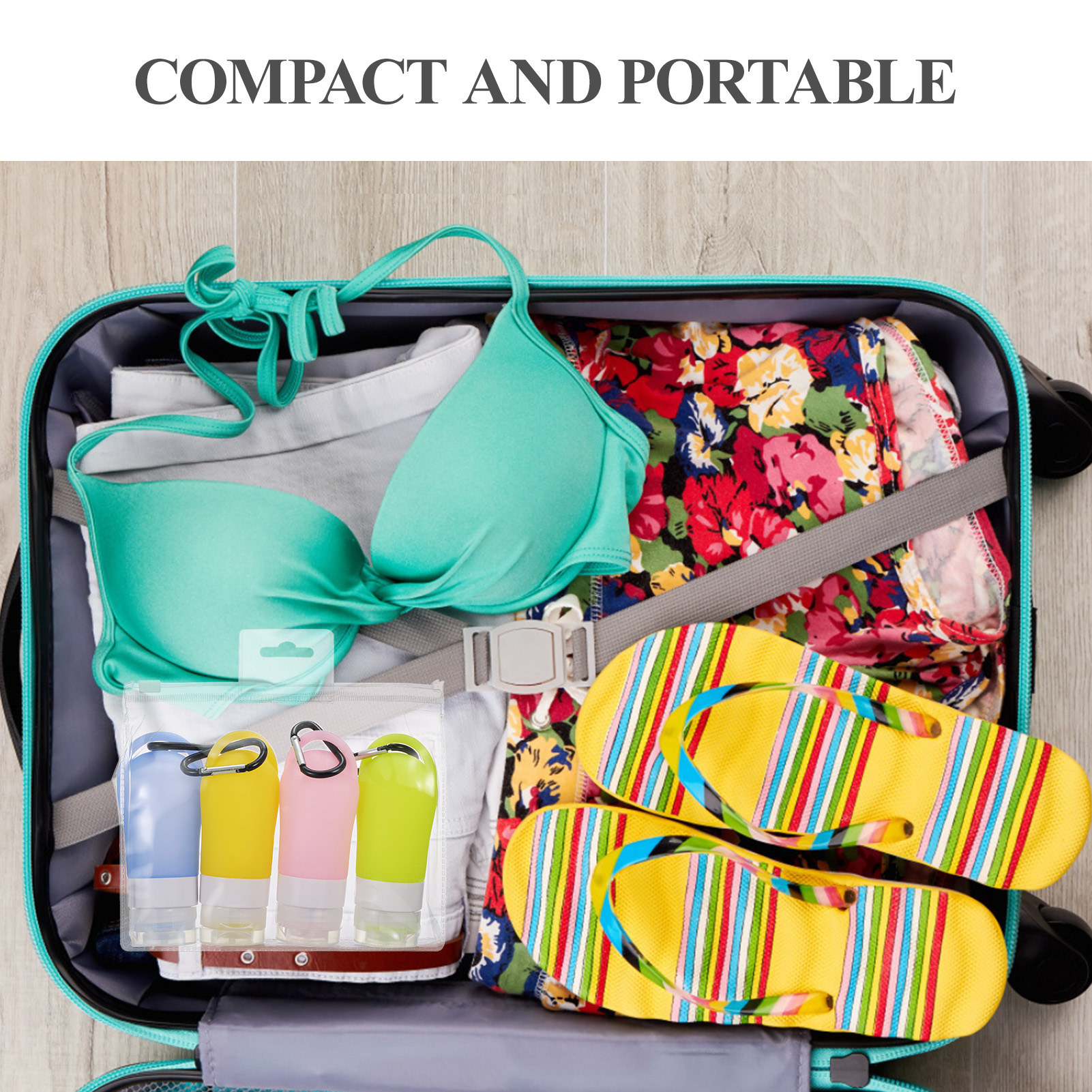 Set 4 Chai Du Lịch 60Ml Có Móc