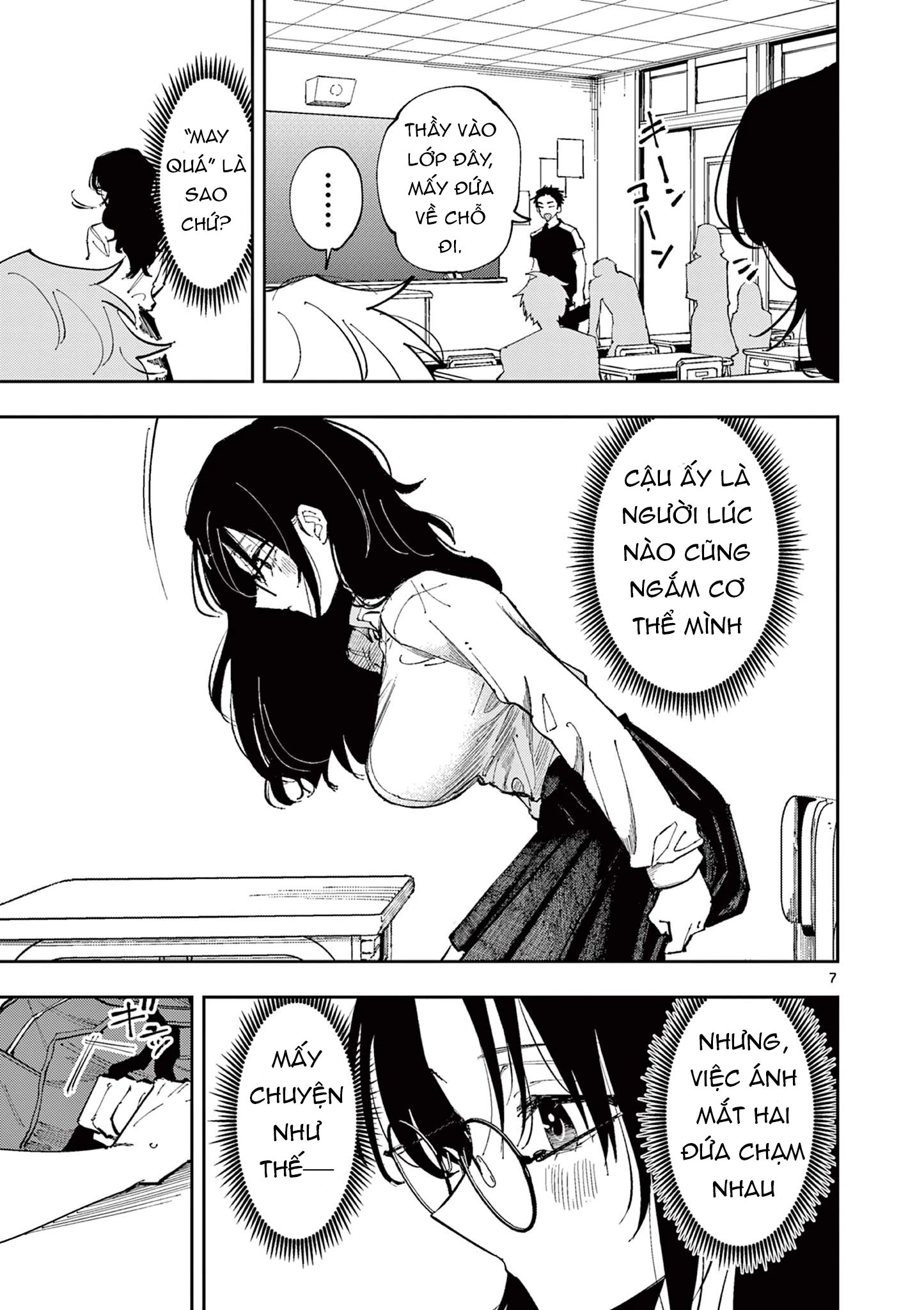 cậu bạn bàn bên cứ nhìn tôi bằng ánh mắt đó - tonari no seki no yatsu ga souiu me de mitekuru chapter 7 7