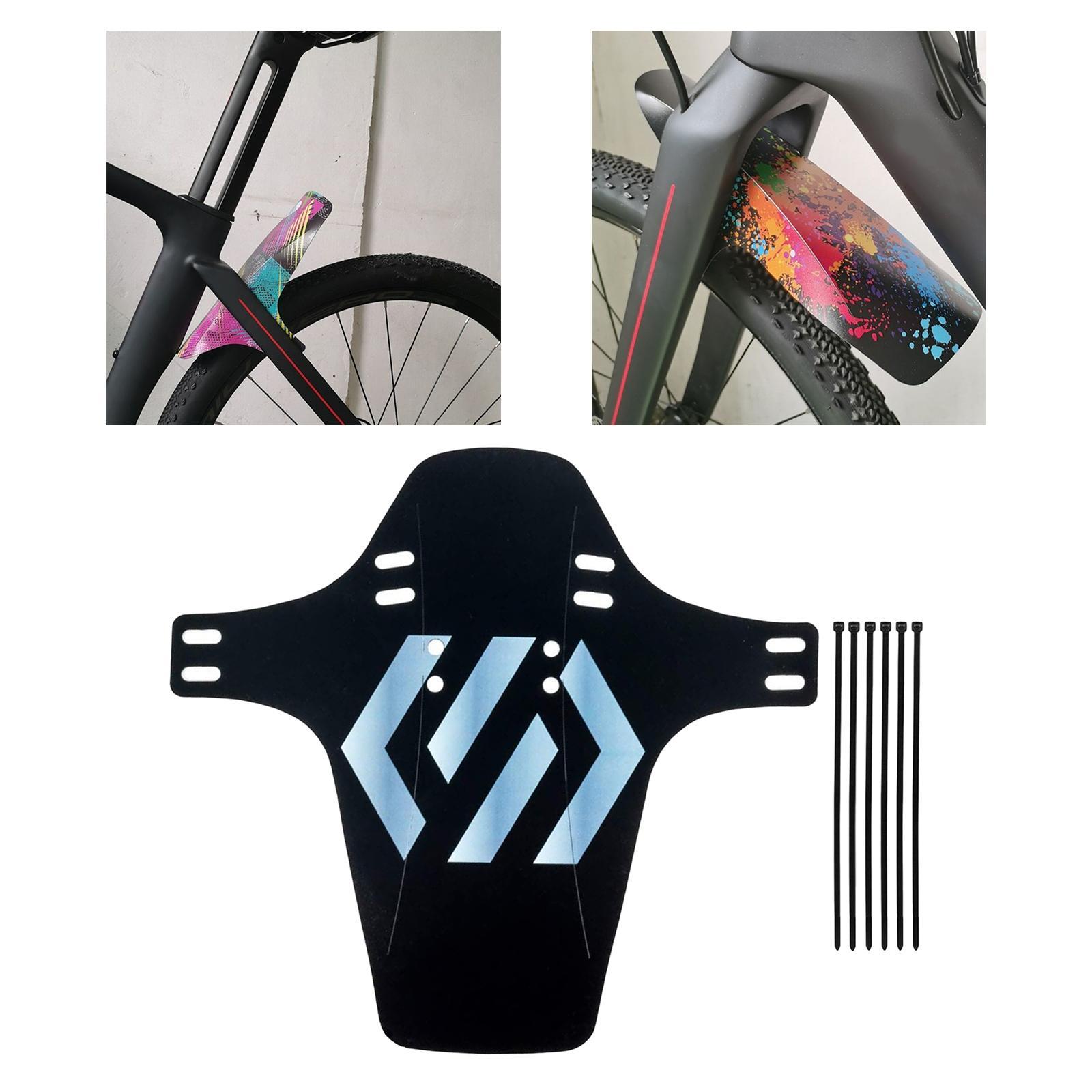 2x Road Mountain Bike Mud Guard, Carbon Fiber Front Tyre  Fits 26" 27.5" 29"  Mudguard  Fenders