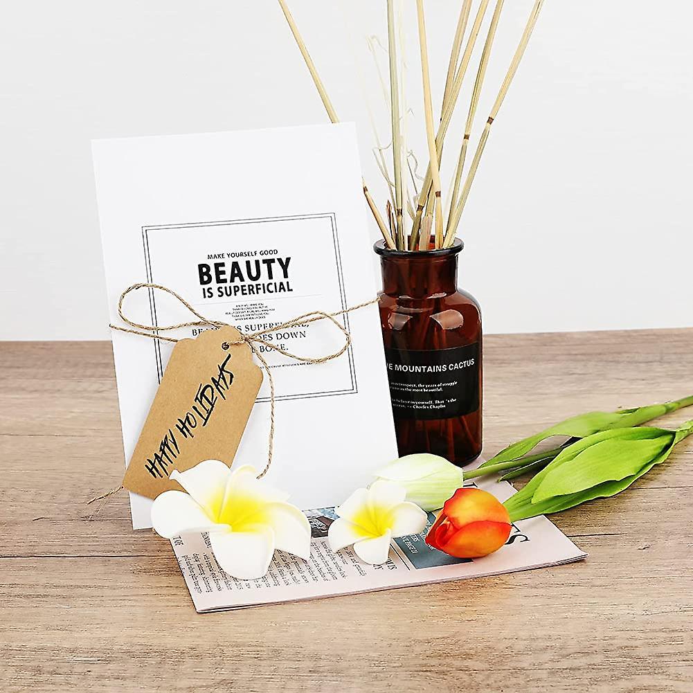 100 thẻ giấy kraft, Thẻ quà tặng Thẻ hành lý - Thẻ trống cho đám cưới