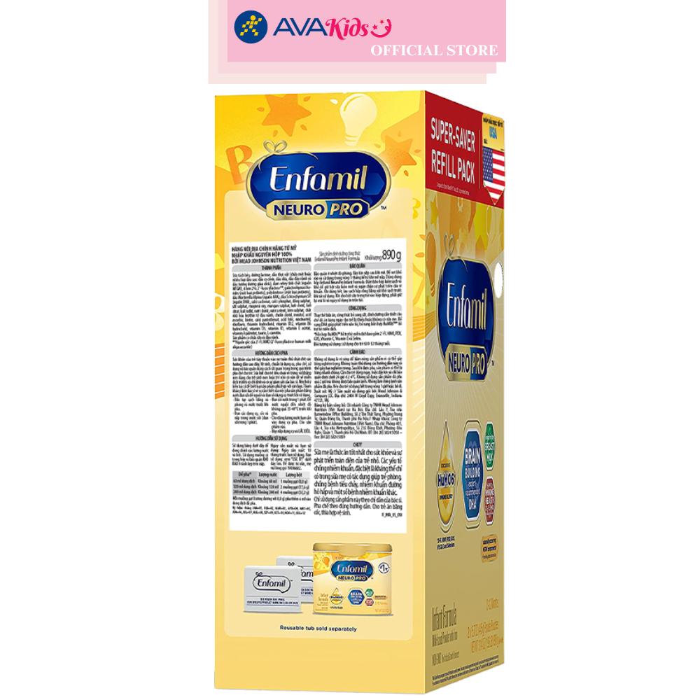 Sữa bột Enfamil Neuropro Infant Formula 890g (0 - 12 tháng) - Hàng Chính Hãng
