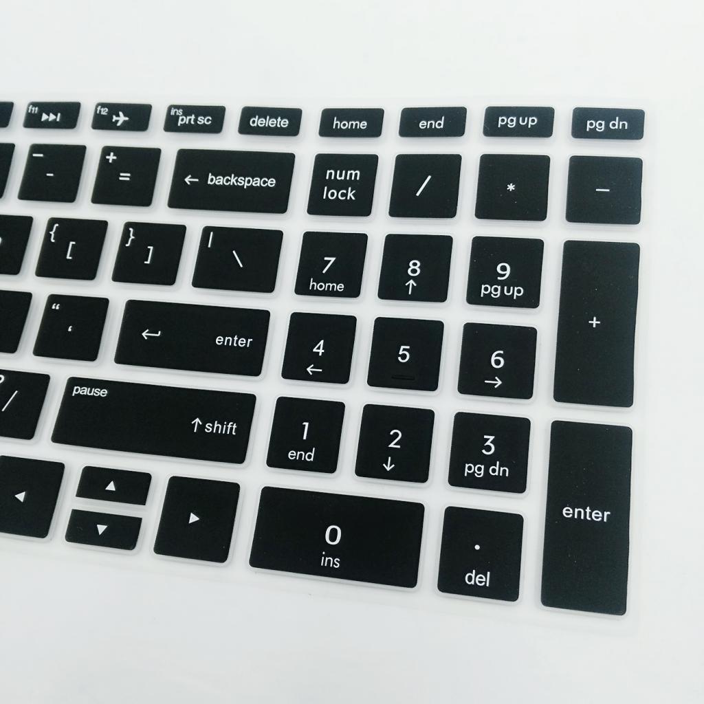 2pcs Silicone Notebook Keyboard Skin Cover for HP 15.6''BF Laptop