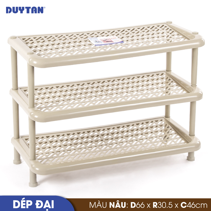 Kệ dép đại nhựa Duy Tân 3 tầng - 31744 - Giao màu ngẫu nhiên - Hàng chính hãng