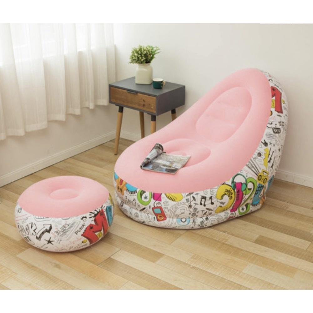Bộ 02 Ghế Hơi Tựa Lưng JULONG Sang Trọng Họa Tiết Âm Nhạc Siêu Dễ Thương