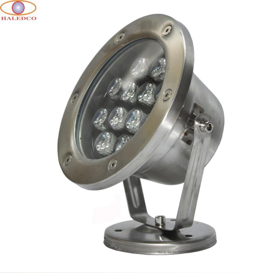 Đèn LED âm nước 12W HALEDCO chiếu hồ cá, đài phun nước