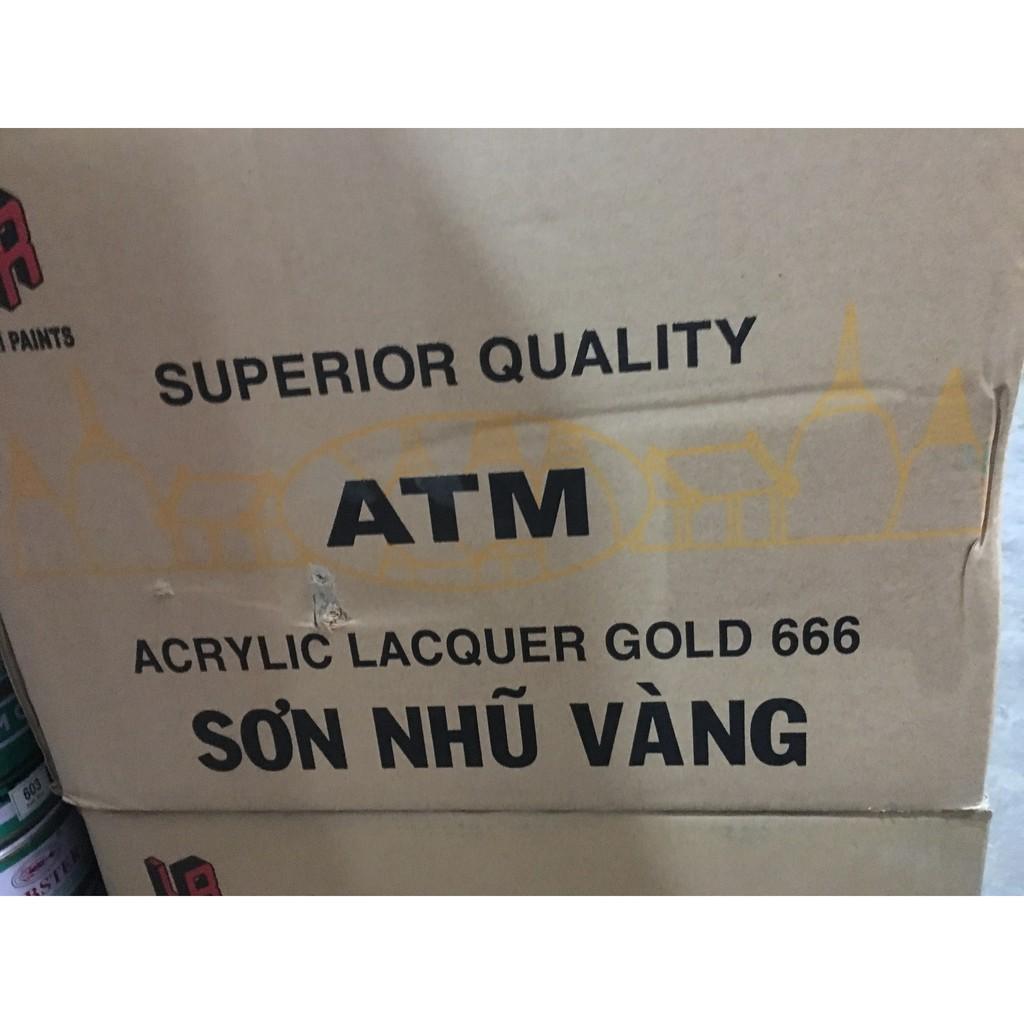 Sơn nhũ vàng ATM 666 Sỉ (12 lon/két)