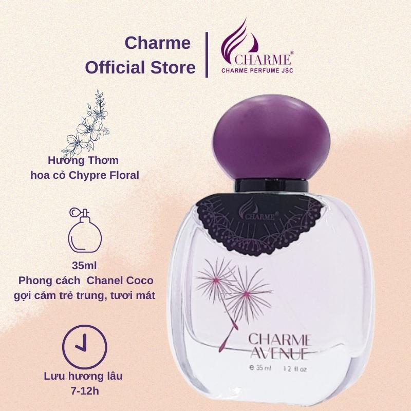 Nước hoa nữ thơm lâu, Charme Avenue, mùi hương hoa cỏ, nhẹ nhàng, quyến rũ, lưu hương lâu, 35ml