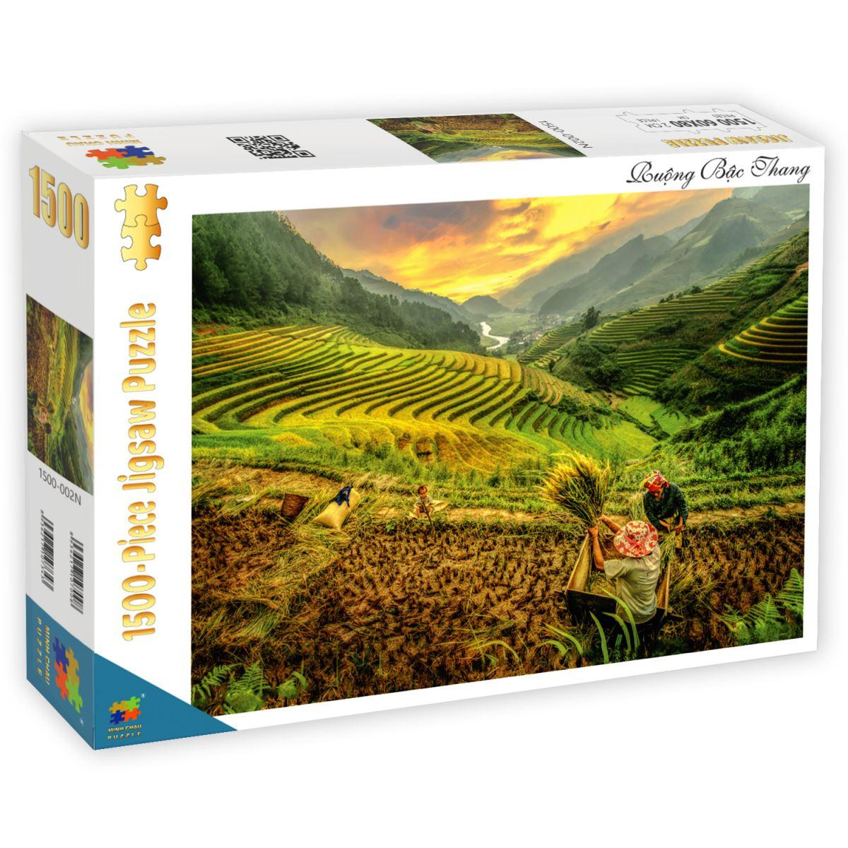 Bộ Tranh Ghép Hình Minh Châu - 60 x 80 cm (1500 Mảnh Ghép) - Ruộng Bậc Thang