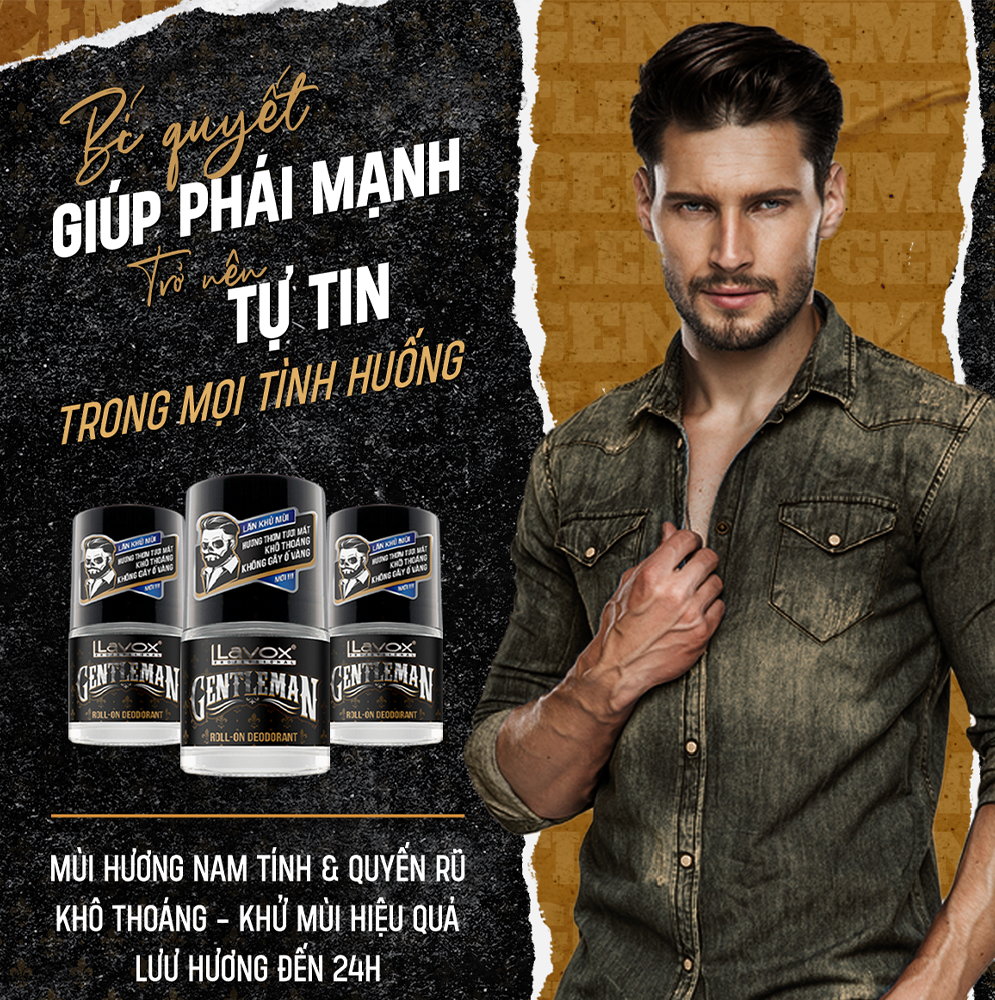 Lăn Khử Mùi Lavox Gentleman