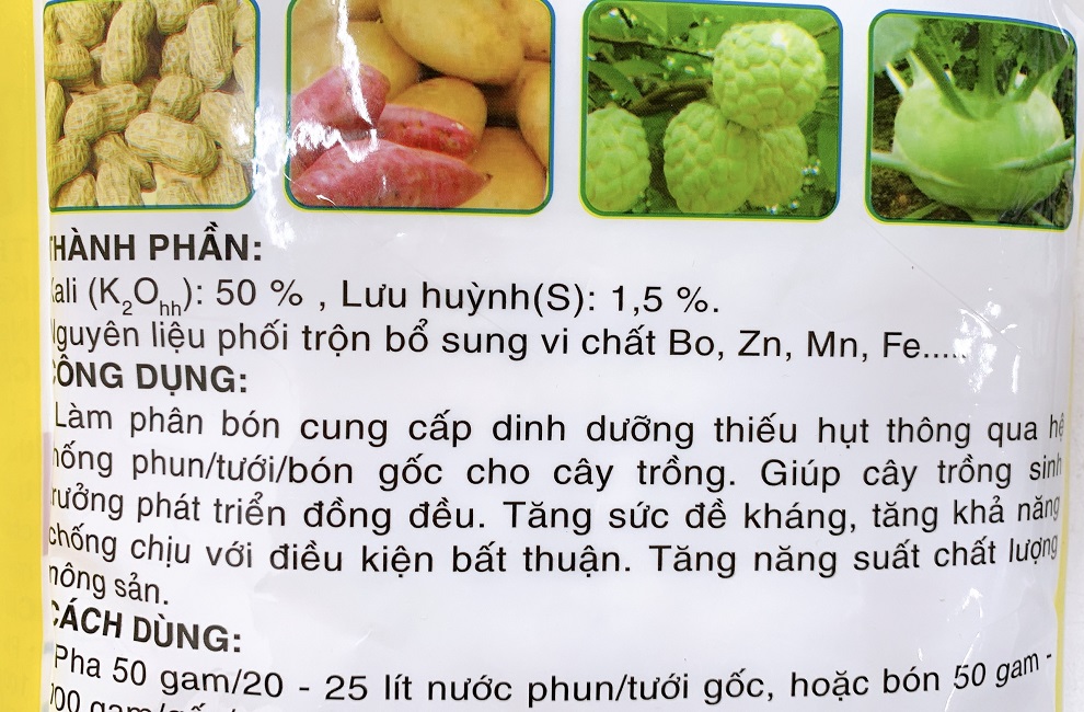 Kali Siêu Ngọt - Siêu Kali Trắng Nhập Khẩu Bỉ - Gói 1Kg