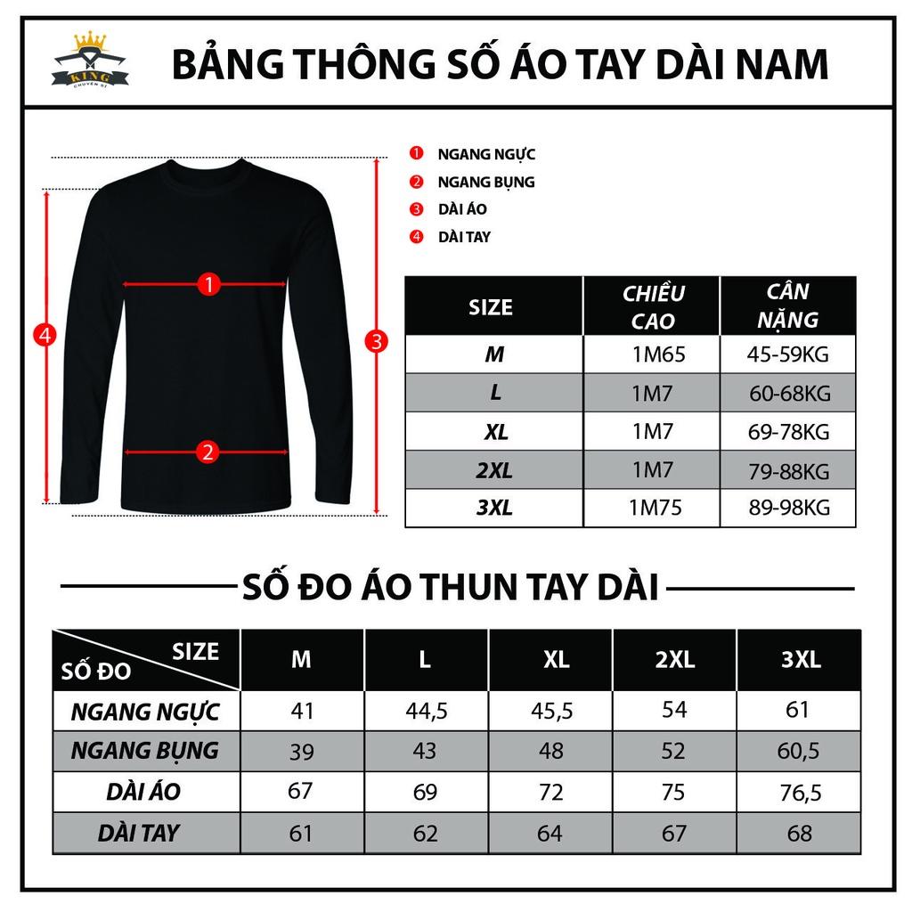 Hình ảnh Áo thun nam tay dài cổ tim giữ nhiệt KING chất thun co giãn , form rộng , giá rẻ  W02