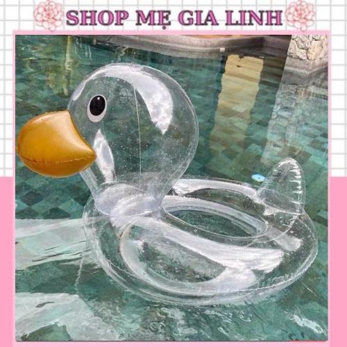 Phao vịt trong suốt 0-8t cho bé.