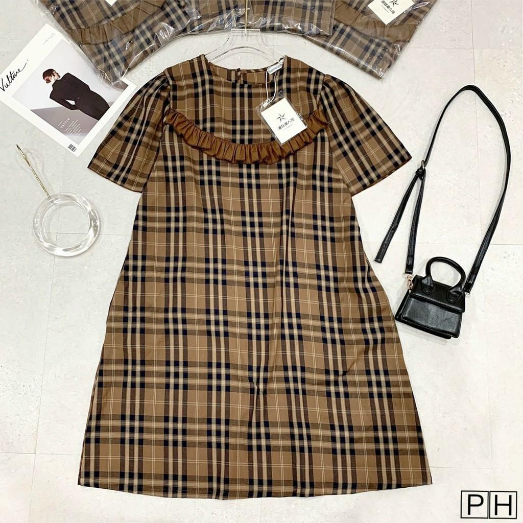 Váy bầu đầm bầu Cotton mát mềm mịn pha chân von thiết kế sang chảnh️free size 43-68kg