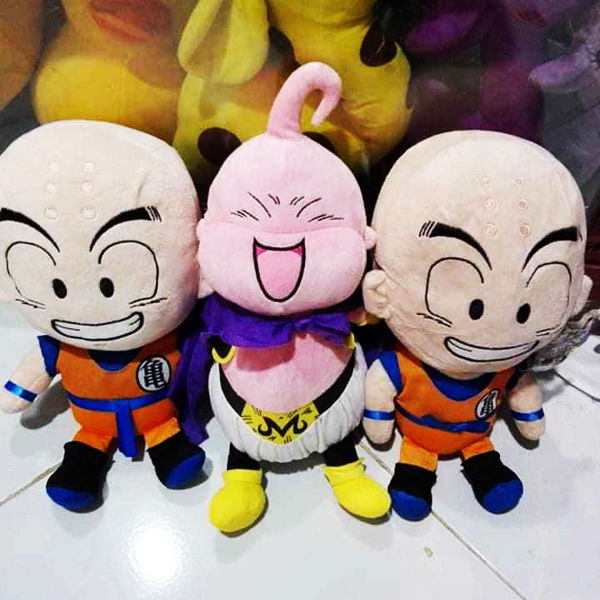 Gấu Bông Krilin Trong Dragon Ball (30 Cm) Gb180 (Tặng 1 Móc Khóa Dây Da Pu Đính Đá Lấp Lánh)